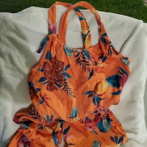 Floral Old Navy girls jumpsuit size Xl(16)